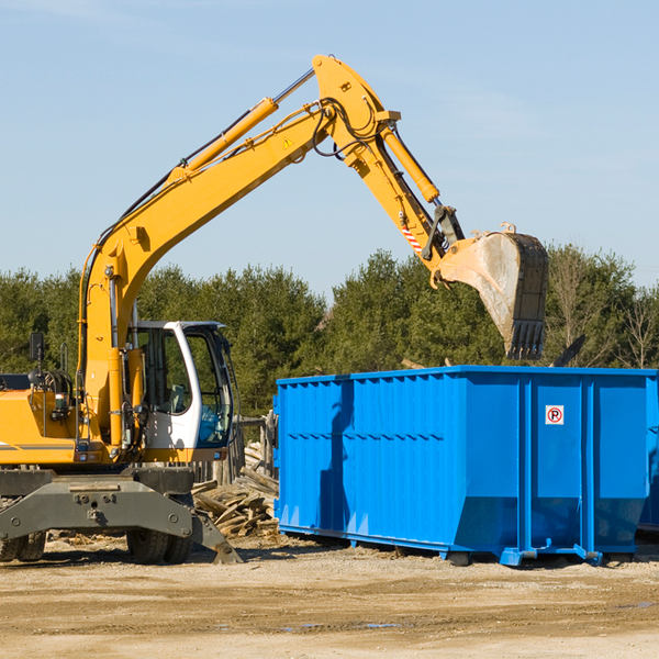 how many times can i have a residential dumpster rental emptied in Huffman